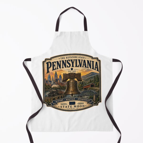 Item preview, Pennsylvania Keystone State Vintage Liberty Bell Design designed and sold by StateMoodDesigns.