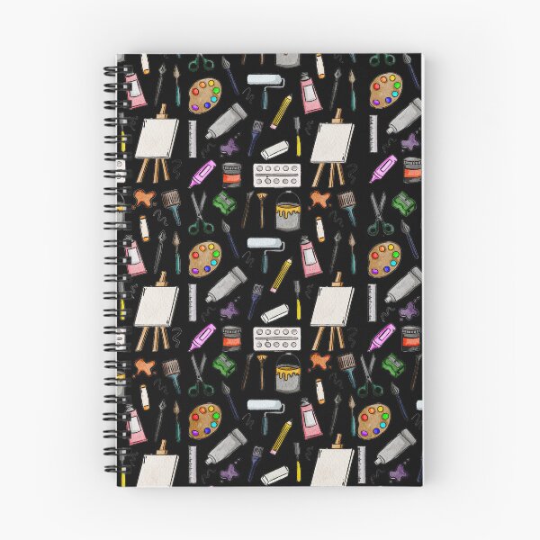 Item preview,  Watercolor Artist Tools Pattern designed and sold by AestheticNi.