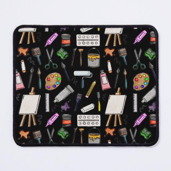 Item preview,  Watercolor Artist Tools Pattern designed and sold by AestheticNi.