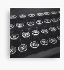 Typewriter Keys Canvas Print