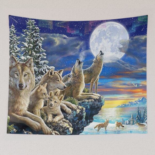 Item preview, Wolves under Moon designed and sold by Fusionmart-Art.