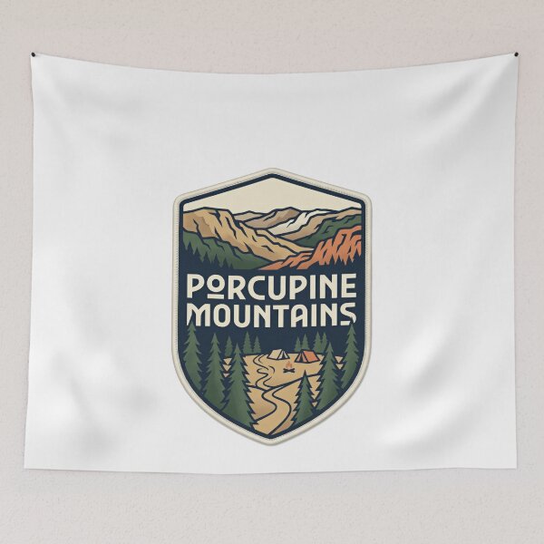 Item preview, Porcupine Mountains Michigan Camping Hiking Outdoors designed and sold by Simsimah26Parks.