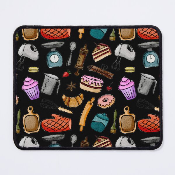 Item preview, Watercolor Baking Tools Pattern designed and sold by AestheticNi.