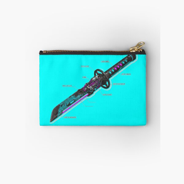 Item preview, Cyberpunk Katana Technical Blueprint Neon Art designed and sold by MarVan-Prints.