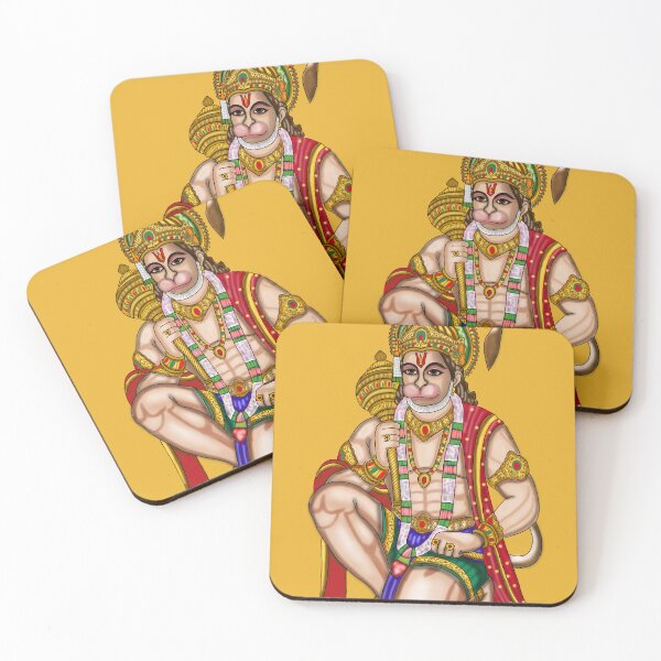 Item preview, Lord Hanuman Artwork | Divine Hindu Digital Illustration designed and sold by Harshit_Digital_Arts.