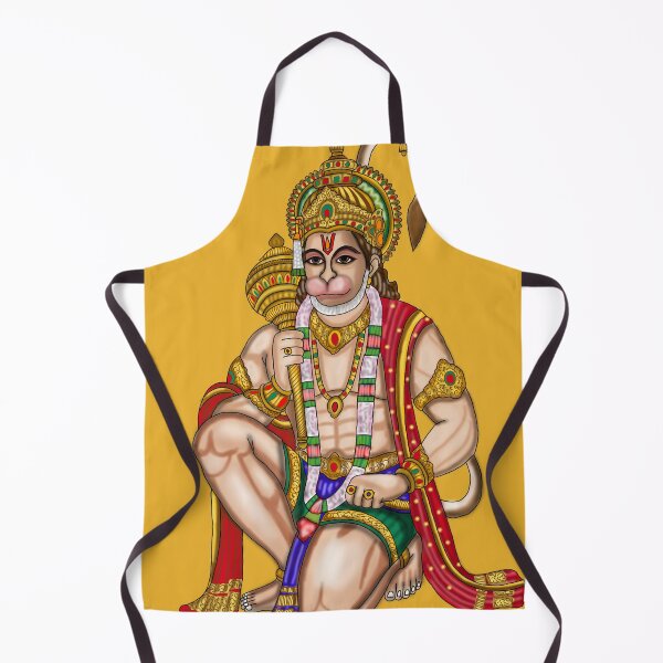 Item preview, Lord Hanuman Artwork | Divine Hindu Digital Illustration designed and sold by Harshit_Digital_Arts.