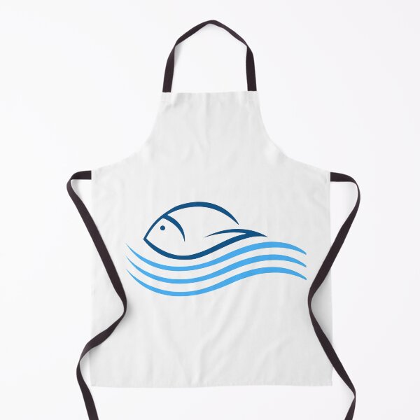 Item preview, Minimalist Fish Wave Design, Coastal Ocean Art, Simple Blue Fish Graphic, Nautical Line Art, Sea Life Aesthetic, Fishing Lover Gift designed and sold by TheSquirla.