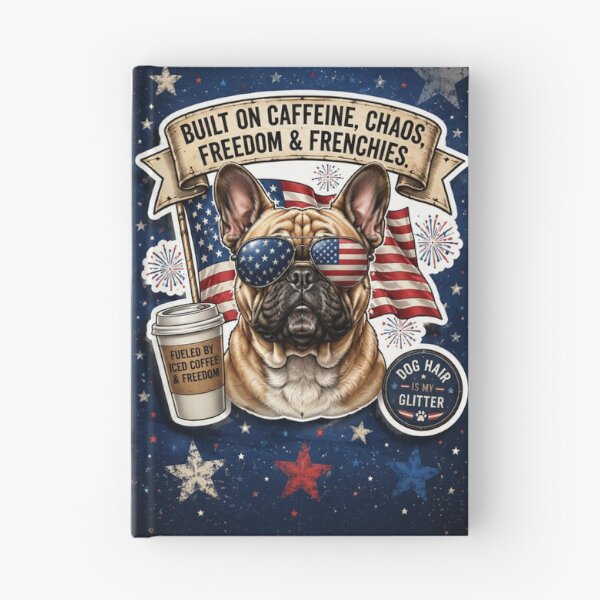 Item preview, Funny Frenchie Iced Coffee & Chaos – Patriotic Western Dog Aesthetic designed and sold by GREENSandGRACE.