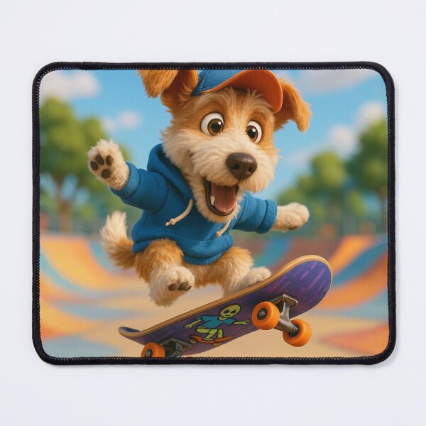Artikelvorschau, Skater Wire Fox Terrier Hund entworfen und verkauft von Sillytoe.