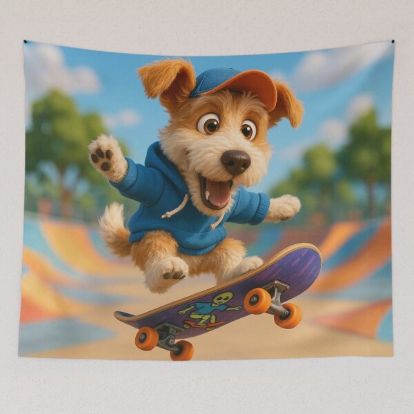 Item preview, Skater Wire Fox Terrier Dog designed and sold by Sillytoe.