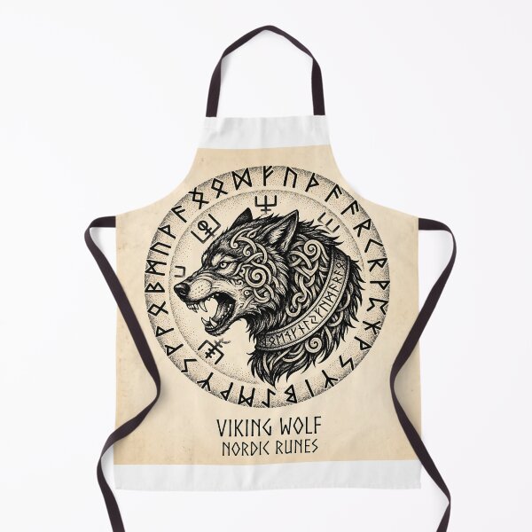 Item preview, Viking wolf tattoo designed and sold by JOTAMIKE.