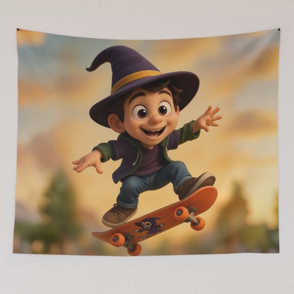 Item preview, Skater Witch Boy designed and sold by Sillytoe.