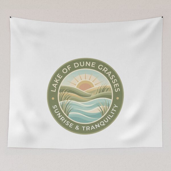 Item preview, Lake Of Dune Grasses Sunrise & Tranquility Nature Landscape Outdoors Lover designed and sold by Simsimah26Parks.
