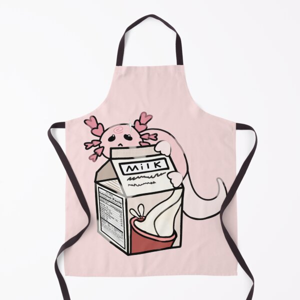 Item preview, - milk carton axolotl - Little LunchBox - pink - designed and sold by echoztarrr.