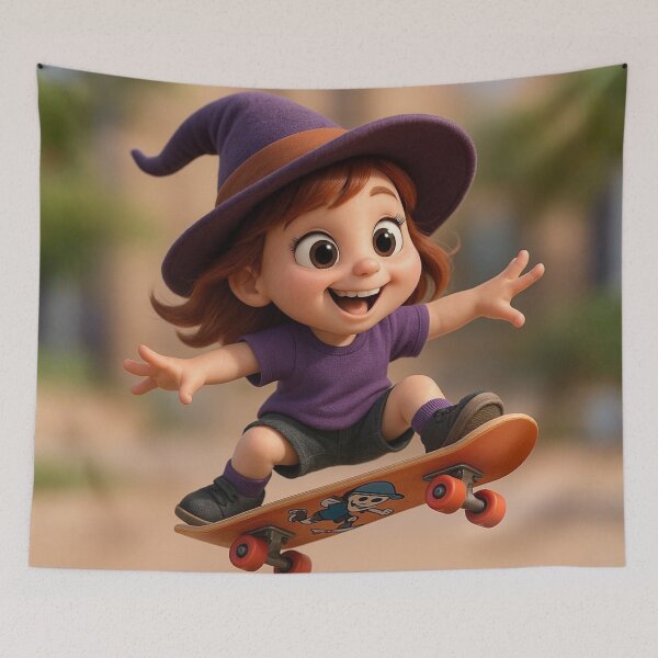 Item preview, Skater Witch Girl designed and sold by Sillytoe.