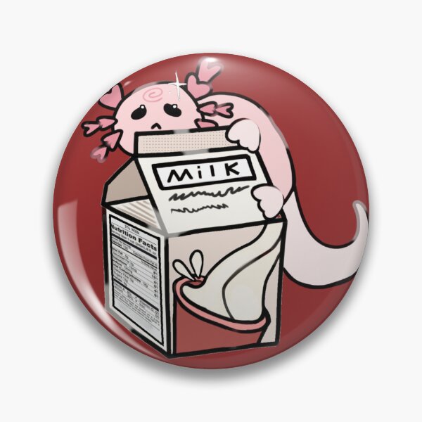 Item preview,  - milk carton axolotl - Little LunchBox - red - designed and sold by echoztarrr.