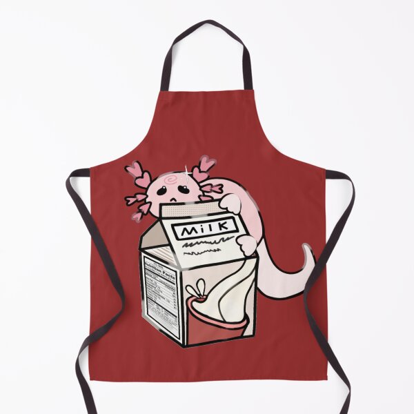 Item preview, - milk carton axolotl - Little LunchBox - red - designed and sold by echoztarrr.