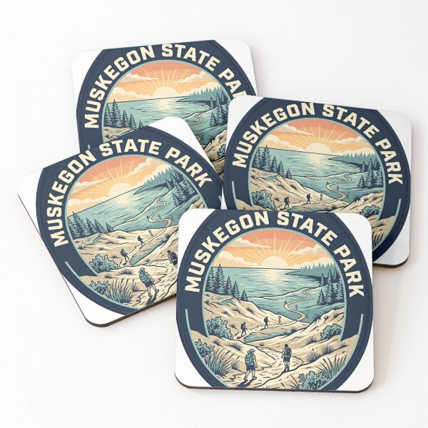 Item preview, Muskegon State Park Michigan Hiking Outdoors Travel Adventure designed and sold by Simsimah26Parks.