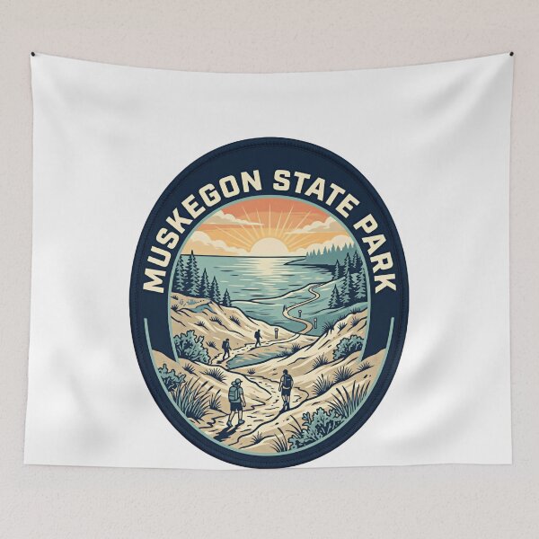 Item preview, Muskegon State Park Michigan Hiking Outdoors Travel Adventure designed and sold by Simsimah26Parks.