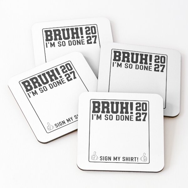 Item preview, Last Day of School Sign My Shirt 2027 Bruh I'm So Done  designed and sold by BornBorn.