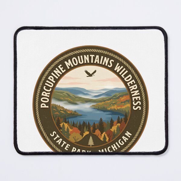 Item preview, Porcupine Mountains Wilderness State Park Michigan Hiker Camper Outdoors Traveler designed and sold by Simsimah26Parks.