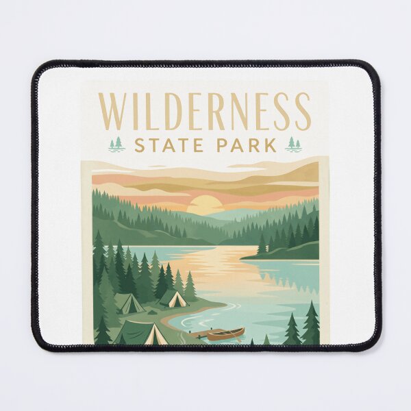 Item preview, Wilderness State Park Camping Hiker Outdoors Nature Traveler designed and sold by Simsimah26Parks.