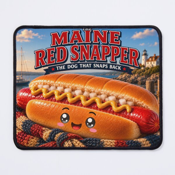 Item preview, Hotdog Heros Maine Red Snapper Dog Solo Horizontal  designed and sold by 1mooreroy.