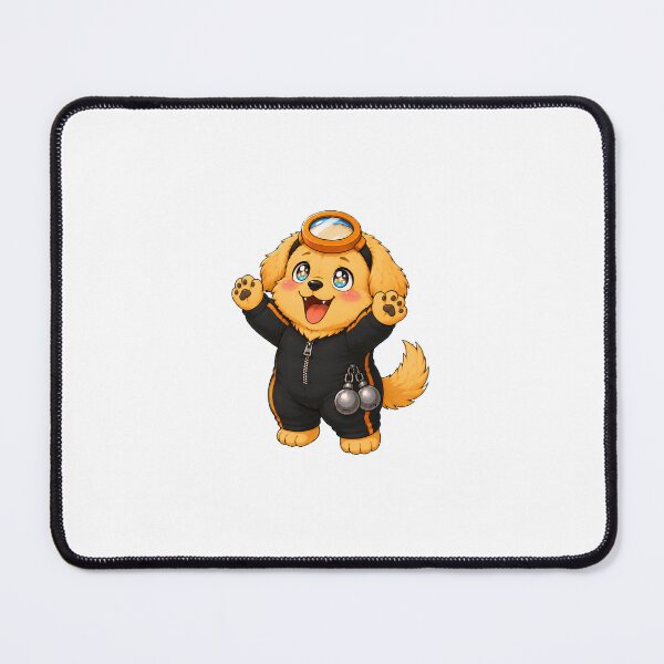 Item preview, KOREA HAENAM - Cute Chibi Golden Retriever Rainbow Eyes Sticker designed and sold by KOREA-HAENAM.