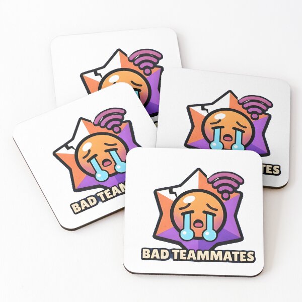 Item preview, Bad Teammates brawl stars inspired design for gamers designed and sold by Todo Shop.