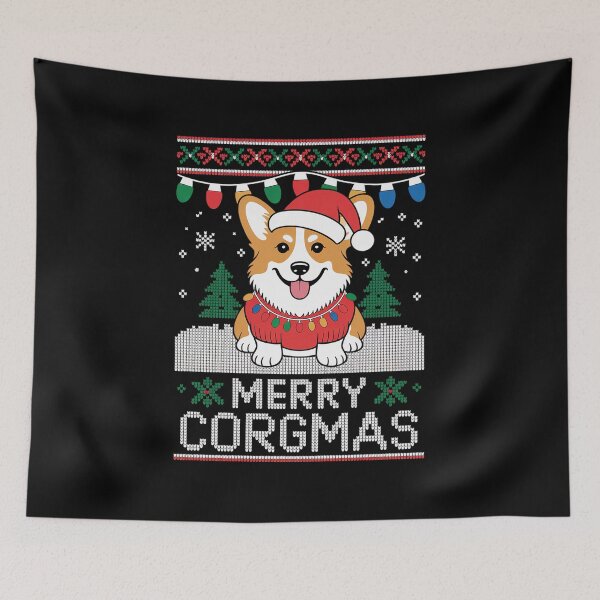 Item preview, Corgi Dog Merry Corgmas Santa Corgi Ugly Christmas designed and sold by grounabslaninal.