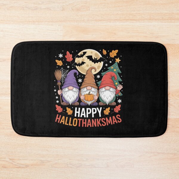 Item preview, Happy Hallothanksmas Gnomes Lover Halloween Merry Christmas designed and sold by grounabslaninal.