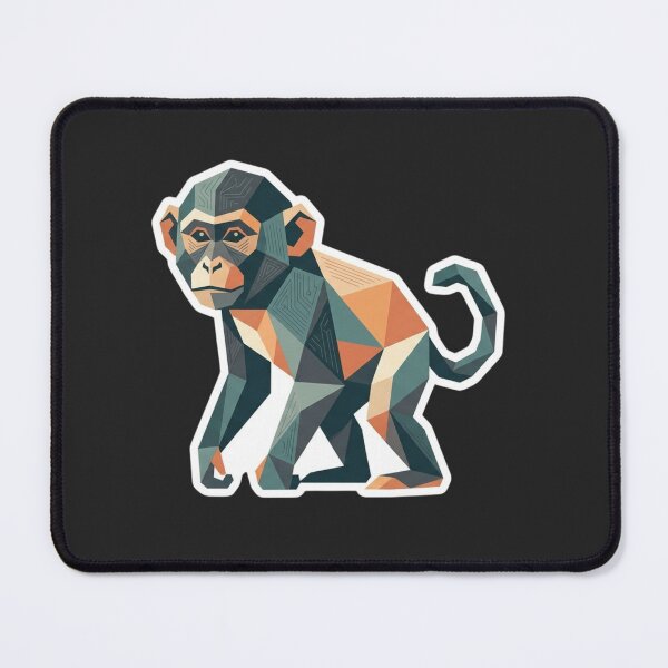 Item preview, Geometric Monkey Sticker – Pop Art Ape Design for Nature Lovers designed and sold by bsbd-action.