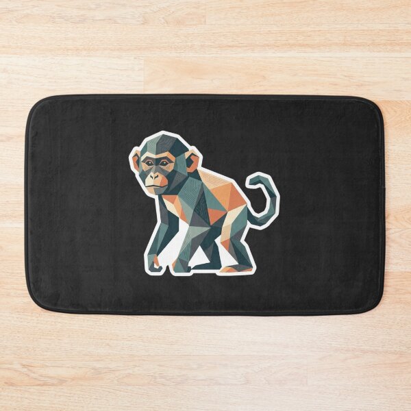 Item preview, Geometric Monkey Sticker – Pop Art Ape Design for Nature Lovers designed and sold by bsbd-action.