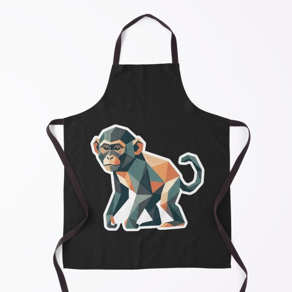 Item preview, Geometric Monkey Sticker – Pop Art Ape Design for Nature Lovers designed and sold by bsbd-action.