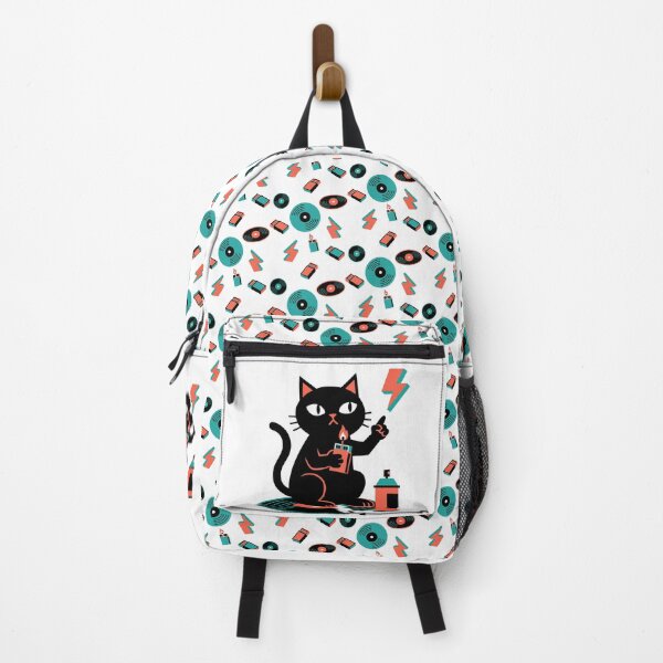 Item preview, "Rules? Never Heard of Them" - Rebellious Black Cat designed and sold by ZUMERI.