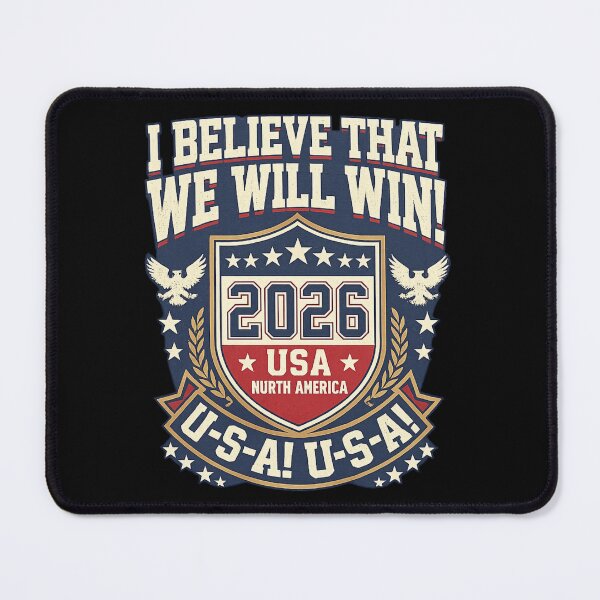 Item preview, I Believe That We Will Win USA 2026 Soccer Fan Chant - Retro Circle Badge designed and sold by YIDOX.