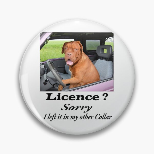 Item preview, Licence in Other Collar — Funny Dog Licence Pun T-Shirt Gift designed and sold by Twenty93.