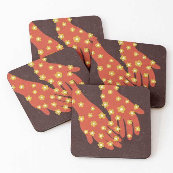 Item preview, Linocut Style Hands  designed and sold by KitschByKate.