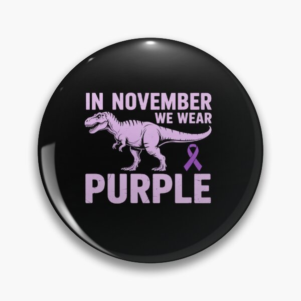 Item preview, In November We Wear Purple Prematurity Awareness T Rex Dino designed and sold by grounabslaninal.