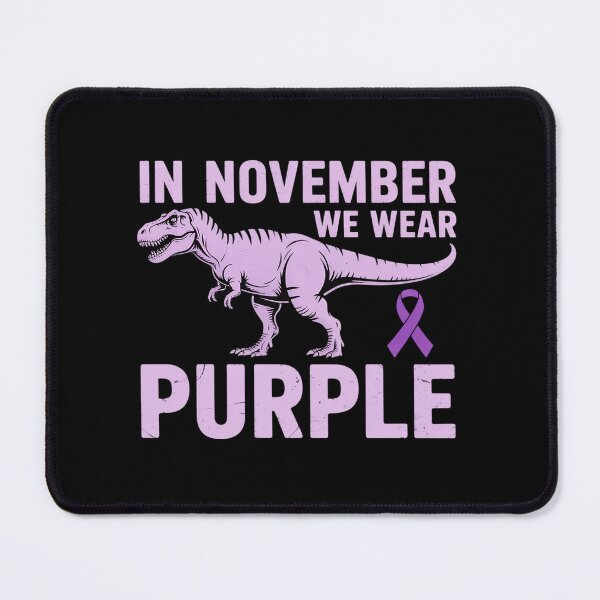 Item preview, In November We Wear Purple Prematurity Awareness T Rex Dino designed and sold by grounabslaninal.
