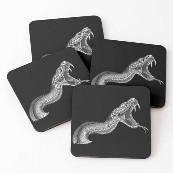 Item preview, Traditional Black and Gray Snake Tattoo Flash Art designed and sold by Tonik-VII.