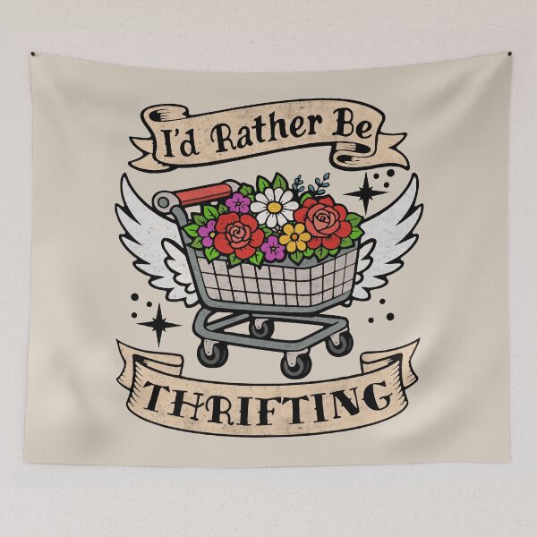 Item preview, I'd Rather Be Thrifting designed and sold by Ellador.