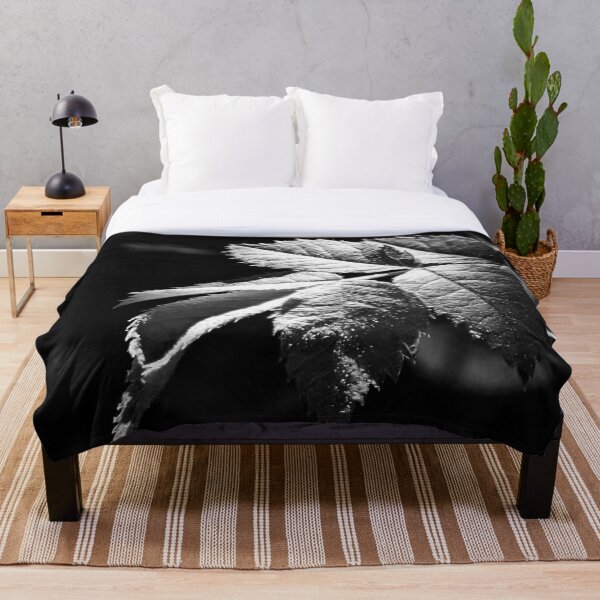 Item preview, Hojas iluminadas por el sol en blanco y negro. designed and sold by DDLeach.