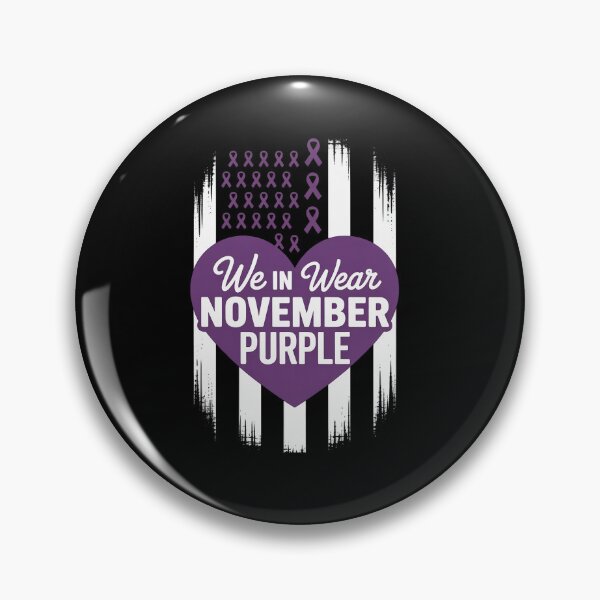 Item preview, In November We Wear Purple USA Flag Prematurity Awareness designed and sold by grounabslaninal.