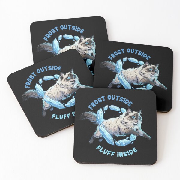 Item preview, "Frost Outside, Fluff Inside" - Neva Masquerade Cat Art designed and sold by ZUMERI.