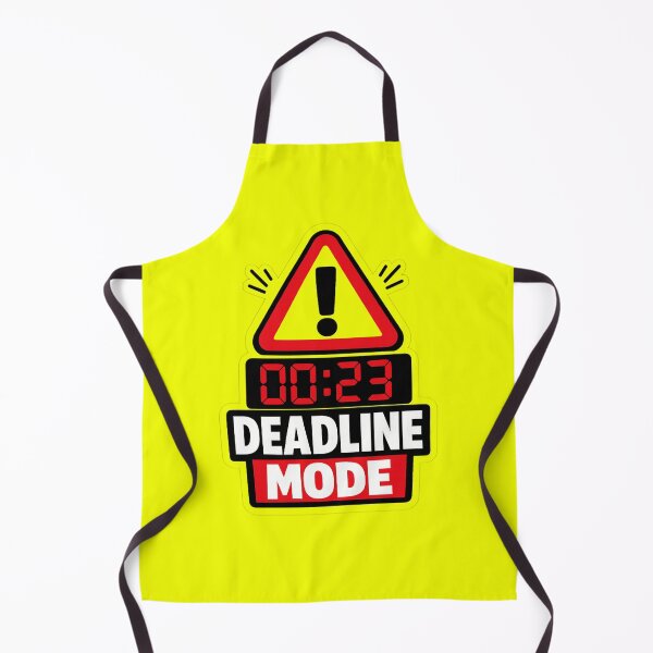 Item preview, Deadline Mode Funny Office Sticker designed and sold by Crybyte Studio.