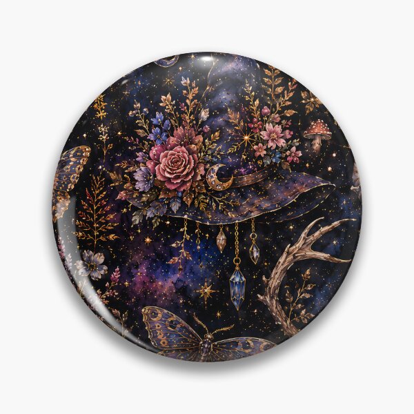 Item preview, Witchy Mushroom Botanical Pattern for Witchcore designed and sold by soulfulpalette.