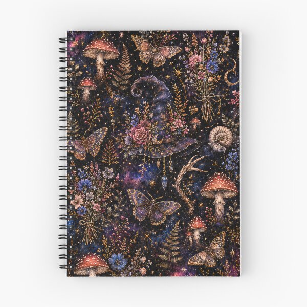 Item preview, Witchy Mushroom Botanical Pattern for Witchcore designed and sold by soulfulpalette.