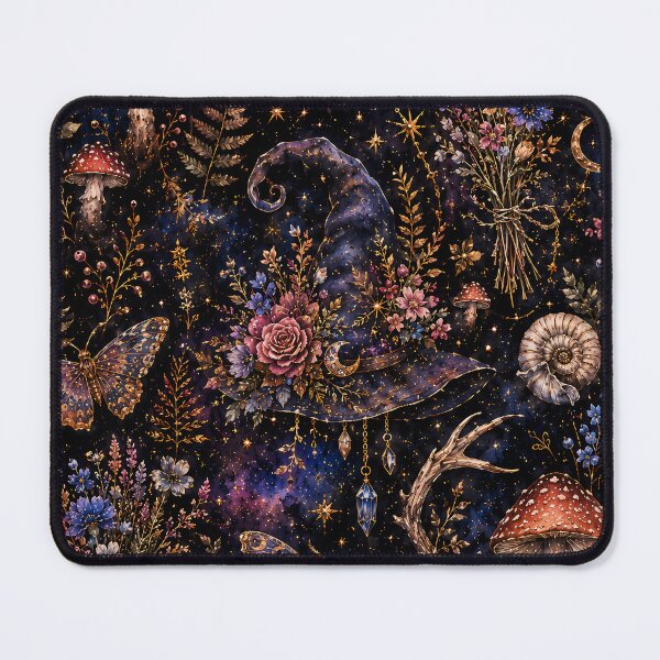 Item preview, Witchy Mushroom Botanical Pattern for Witchcore designed and sold by soulfulpalette.
