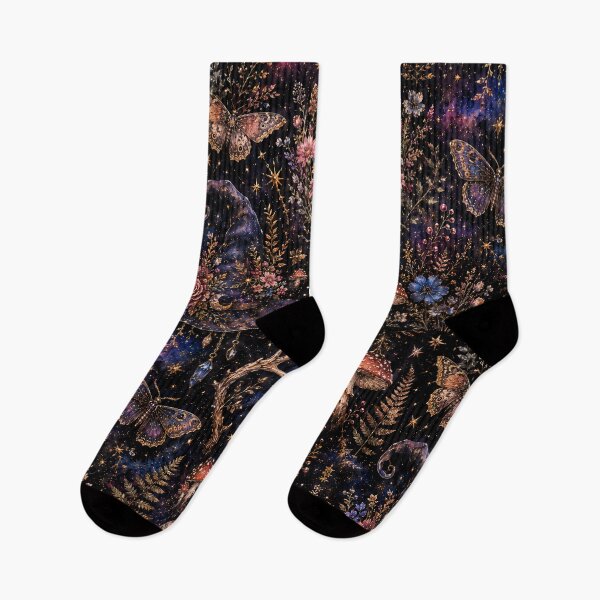 Item preview, Witchy Mushroom Botanical Pattern for Witchcore designed and sold by soulfulpalette.